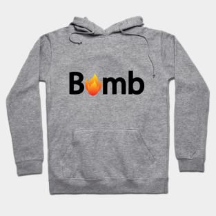 Bomb typographic logo design Hoodie